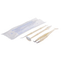 Kit dental desechable 3en1 Espejo de sonda de pinzas dentales